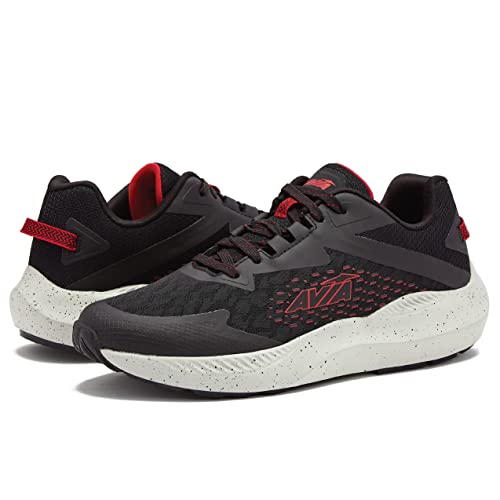Avia Storm Men's Lightweight Running Shoes - Black/Red