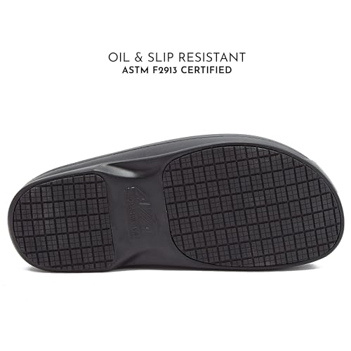 Avia Flame Men's Slip Resistant Clogs - Black
