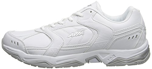 AVIA Men's Union Sneakers in White/Silver/Grey