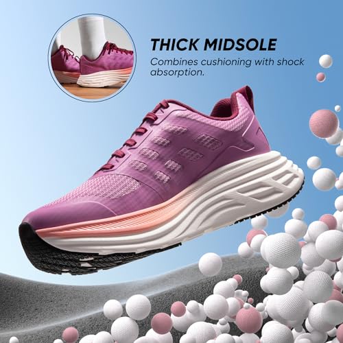 NORTIV 8 Women's Purple Breathable Athletic Sneakers