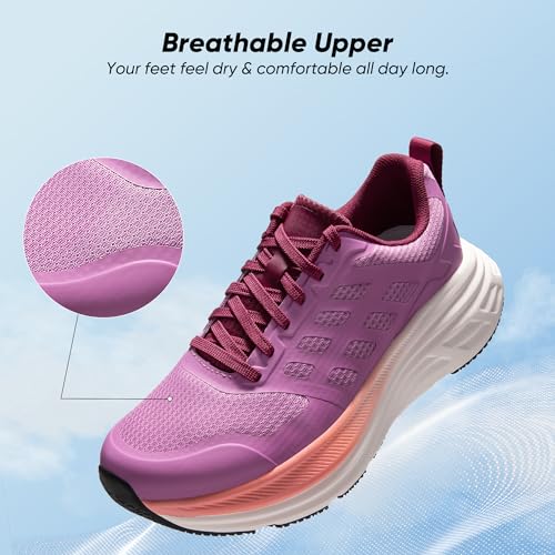 NORTIV 8 Women's Purple Breathable Athletic Sneakers