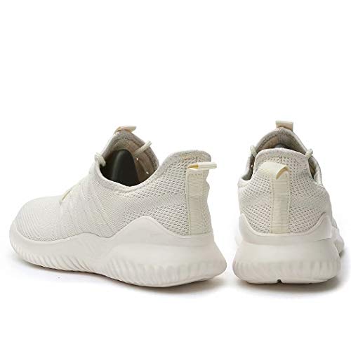 Lightweight Beige Slip-On Women's Running Sneakers