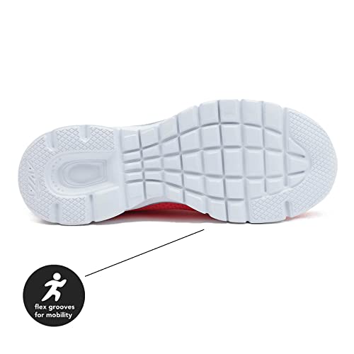 Avia Women's Lightweight Running Sneakers - Red/Grey