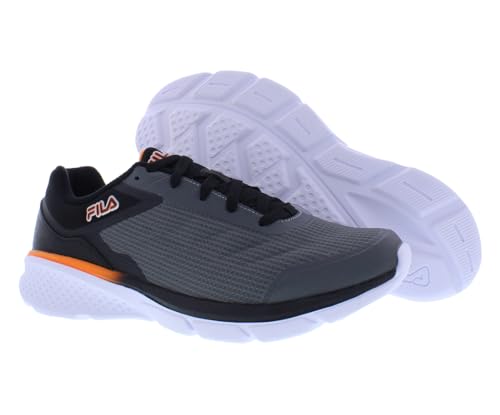 Fila Men's Memory Core Calibration Sneaker, Black/Orange