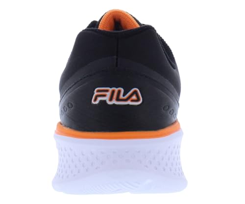 Fila Men's Memory Core Calibration Sneaker, Black/Orange