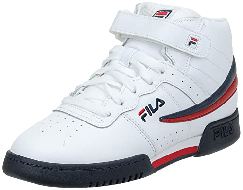 Fila Men's F-13V Fashion Sneakers, White/Navy/Red