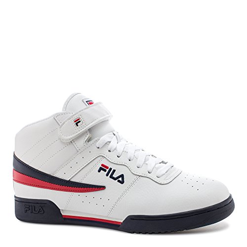Fila Men's F-13V Fashion Sneakers, White/Navy/Red