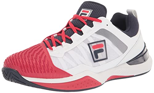 Fila Men's Speedserve Energized Sneakers - White/Red/Navy