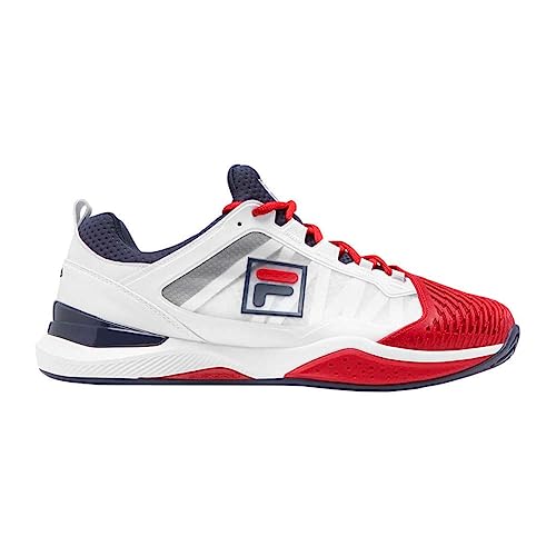Fila Men's Speedserve Energized Sneakers - White/Red/Navy