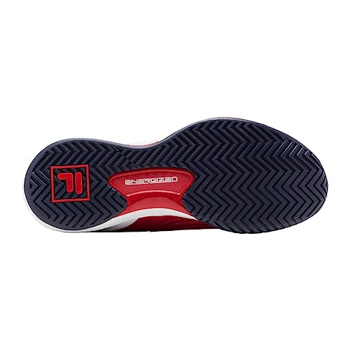 Fila Men's Speedserve Energized Sneakers - White/Red/Navy