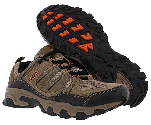 Fila Men's Trail Running Sneakers - Brown/Orange