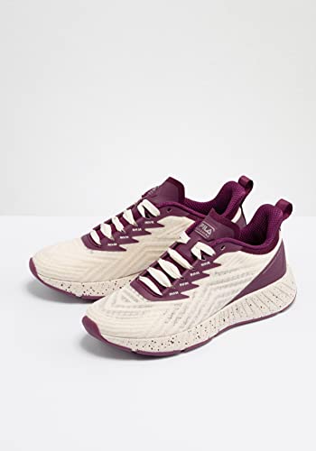 Fila Women's Novanine Running Shoe, Whisper White