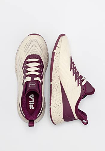 Fila Women's Novanine Running Shoe, Whisper White