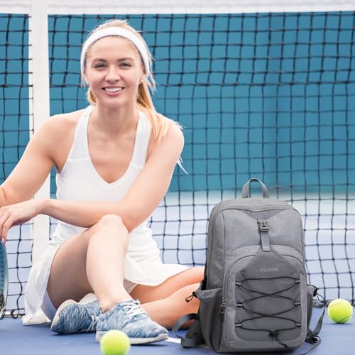 G4Free Adjustable Lightweight Pickleball Backpack, Light Grey