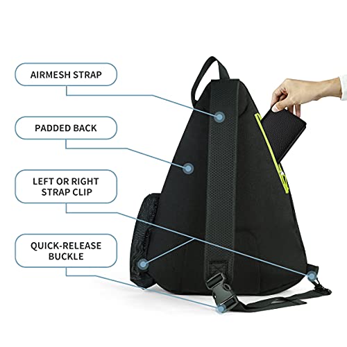 Adjustable Pickleball Backpack with Water Bottle Holder