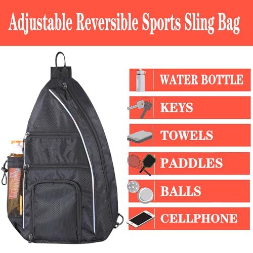 Pickleball Backpack and Paddle Case - Black