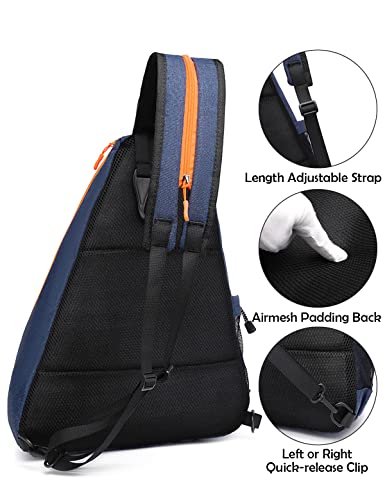 OUTPLORER Adjustable Pickleball Paddle Sling Bag - Orange