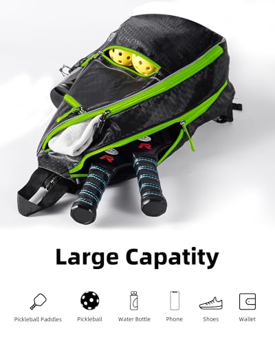 Adjustable Lightweight Pickleball Backpack with Bottle Holder