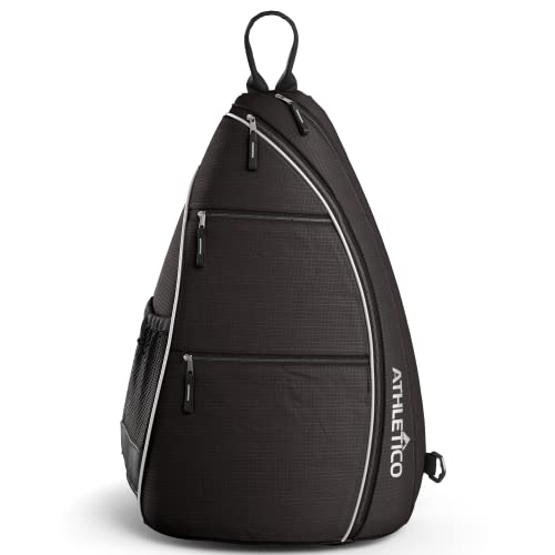 Athletico Sling Bag - Versatile Crossbody Backpack (Black)