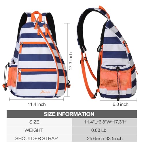 ALOOF Women’s Pickleball Sling Backpack with Water Bottle