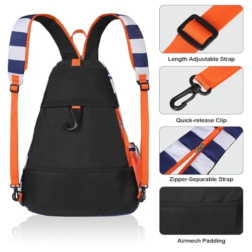 ALOOF Women’s Pickleball Sling Backpack with Water Bottle