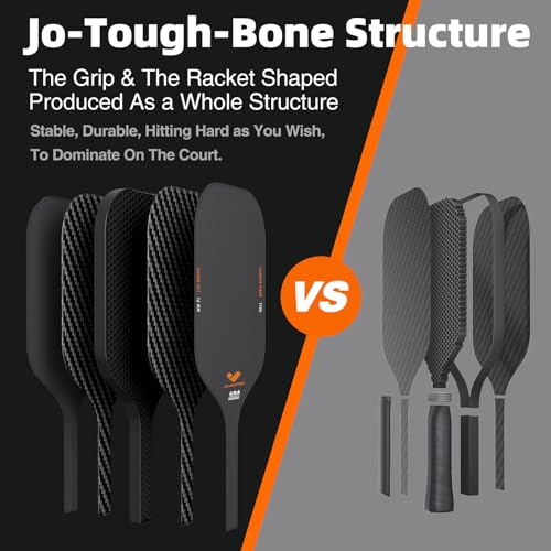 JOJOLEMON Raw Carbon Fiber Pickleball Paddle