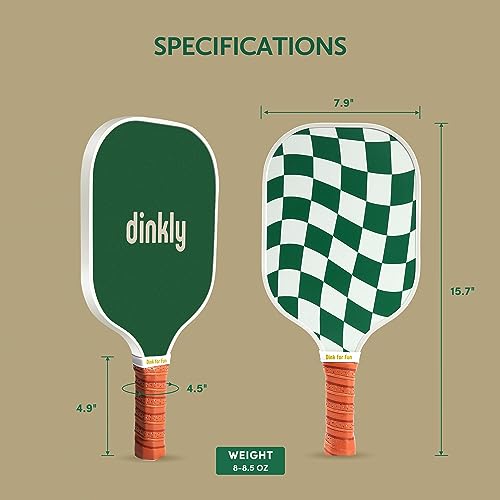 Dinkly Graphite Pickleball Paddles Set with Balls
