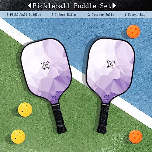 USAPA Approved Carbon Fiber Pickleball Paddle Set