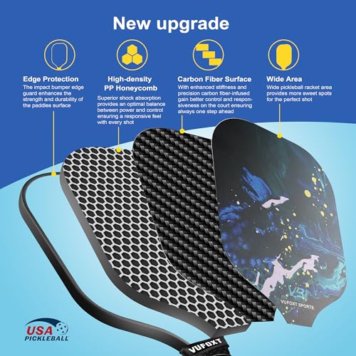 Premium Pickleball Paddle Set with Balls and Bag