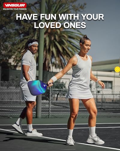 Lightweight Fiberglass Pickleball Paddles Set of 2