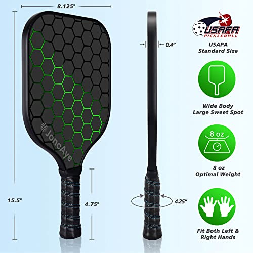 JoncAye Fiberglass Pickleball Paddle Set & Gear