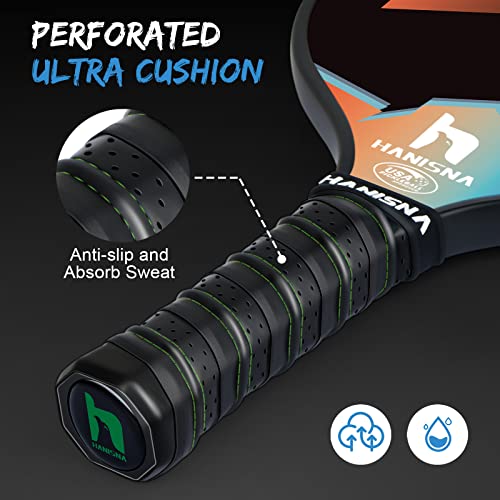 HANISNA Lightweight Carbon Fiber Pickleball Paddle