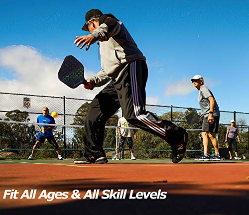 JoncAye Fiberglass Pickleball Paddle Set & Gear