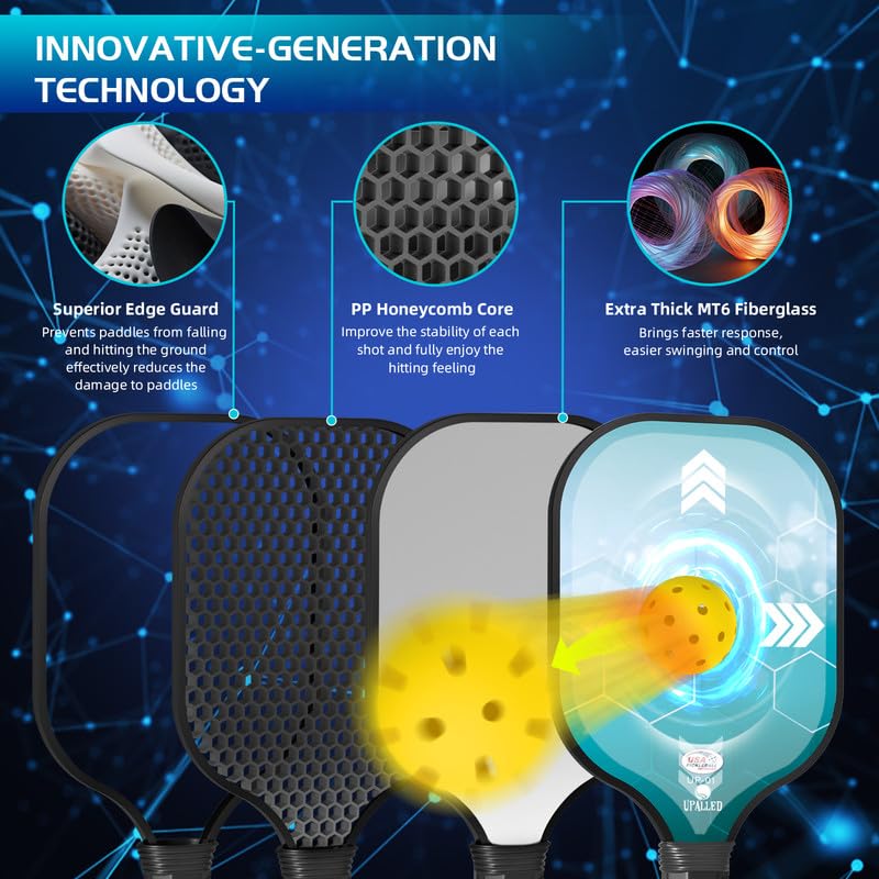 USAPA Approved Pickleball Paddle Set with Balls