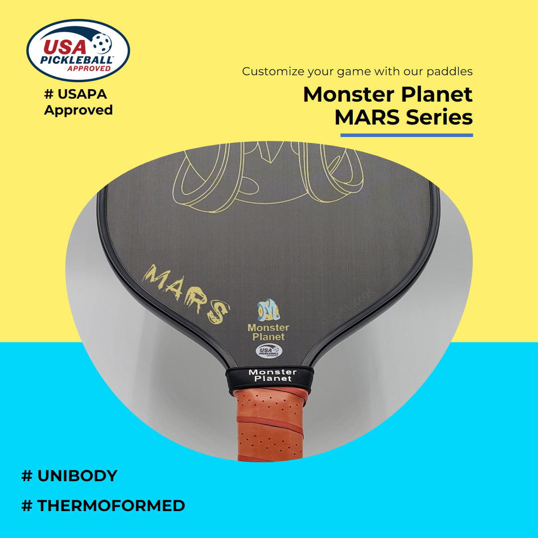 MARS T700 Carbon Fiber Pickleball Paddle - Powerful Performance