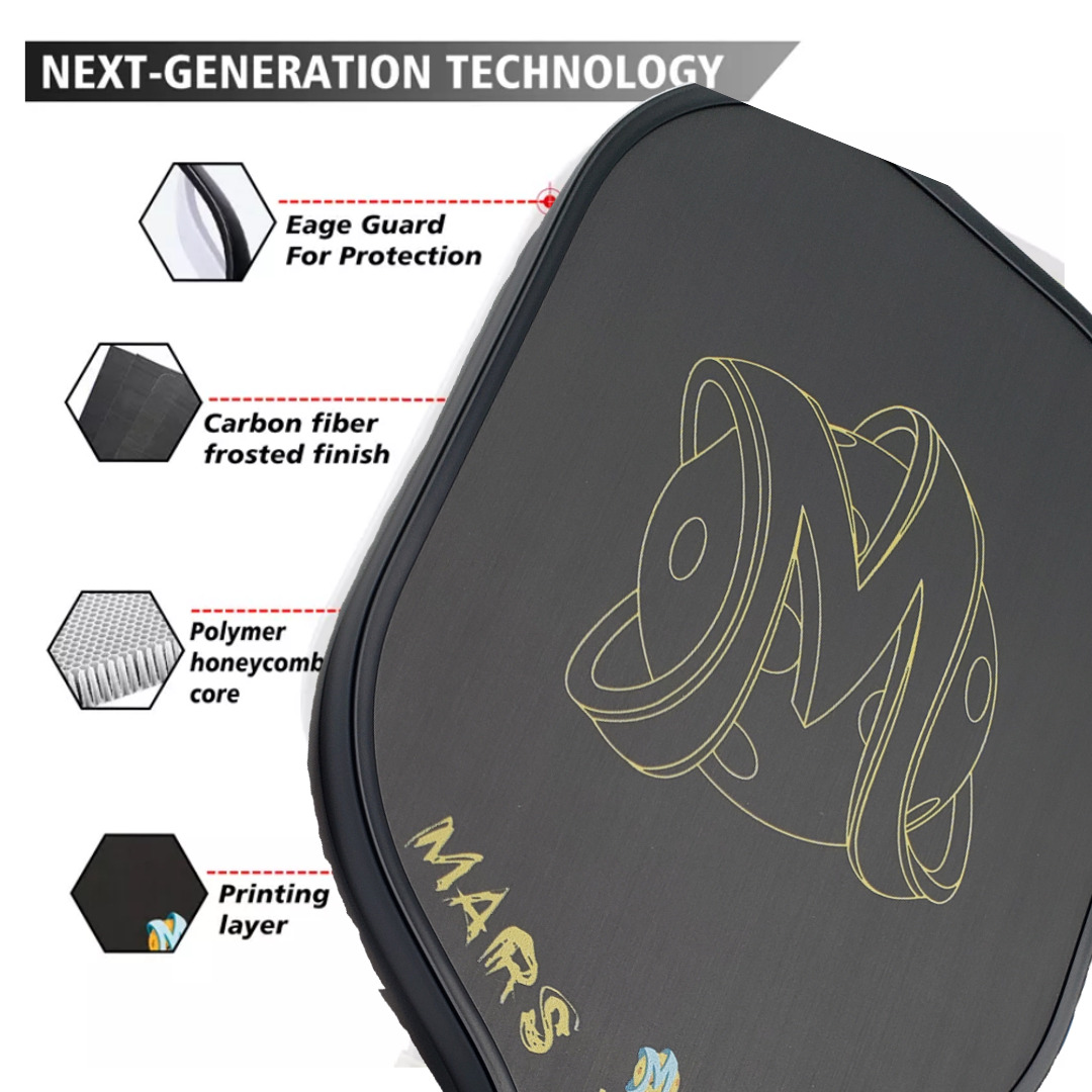 MARS T700 Carbon Fiber Pickleball Paddle - Powerful Performance