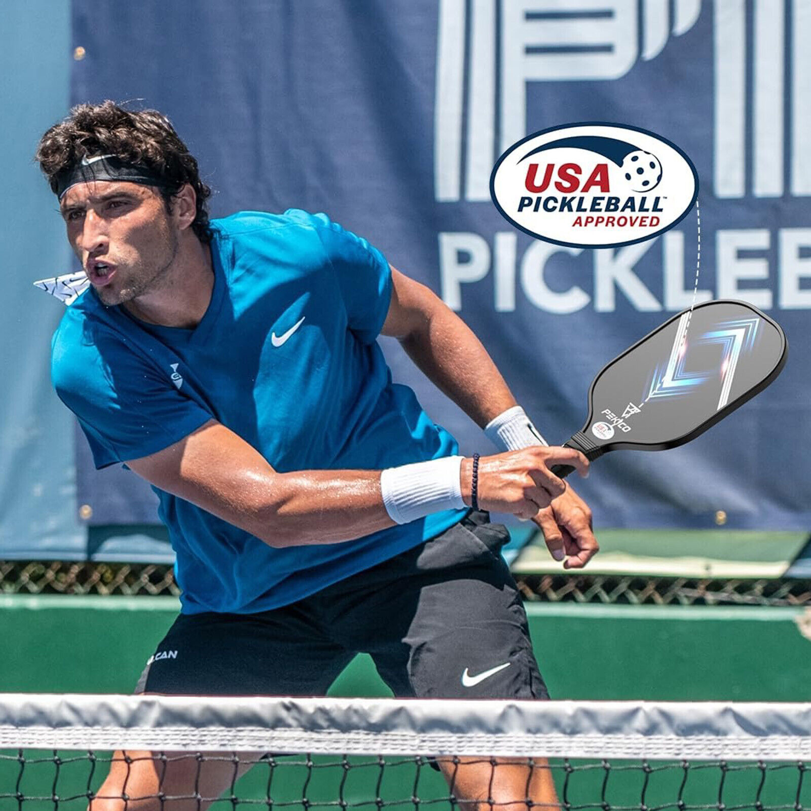 Frosted Fiberglass Pickleball Paddle Set of 2