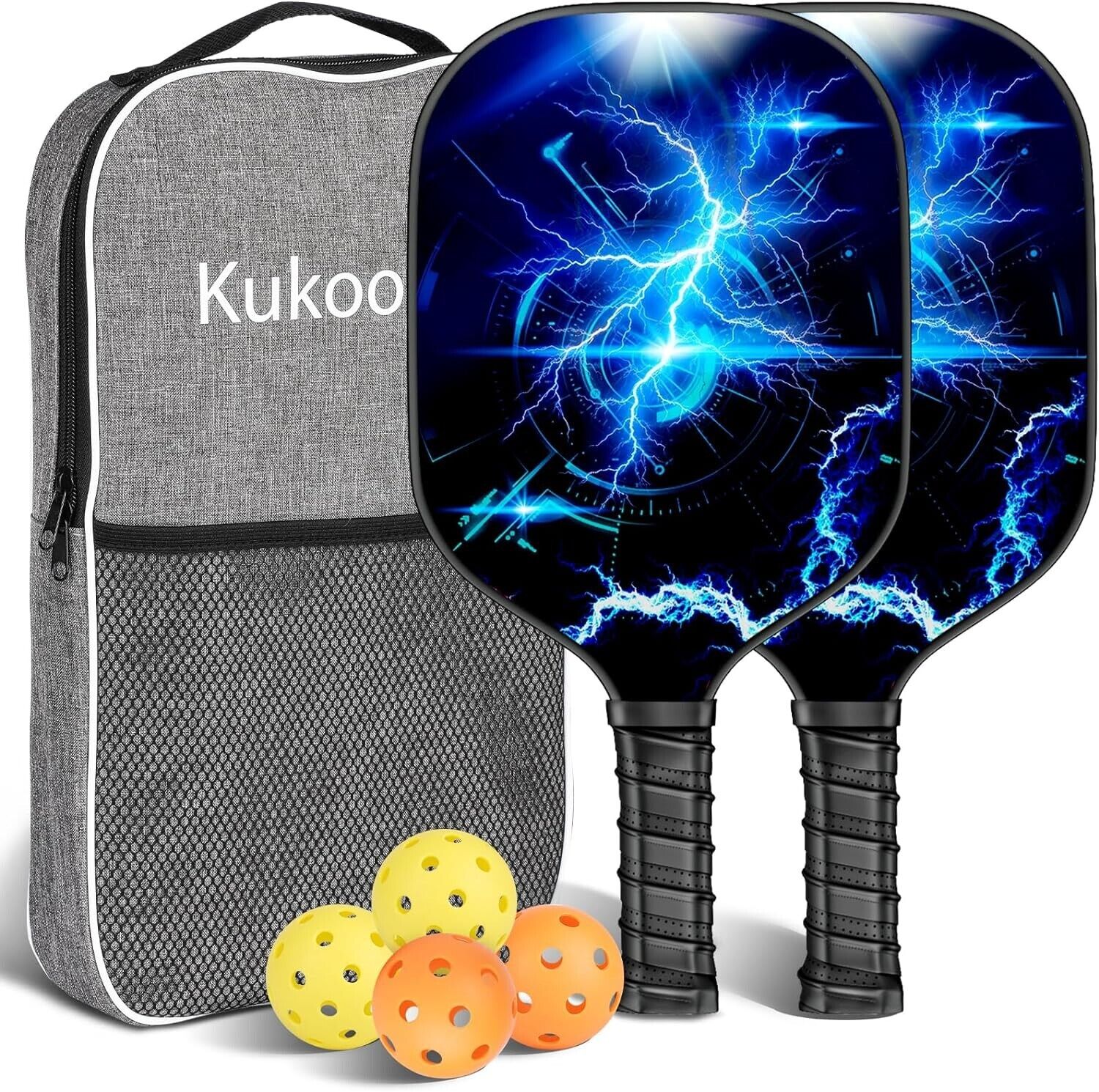 USAPA Approved Fiberglass Pickleball Paddle Set