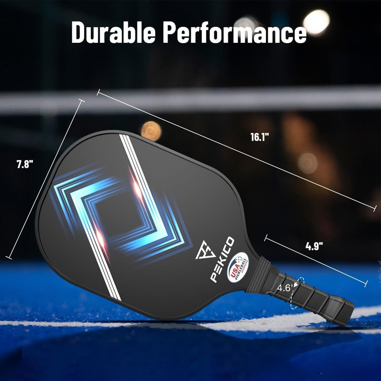 Frosted Fiberglass Pickleball Paddle Set of 2