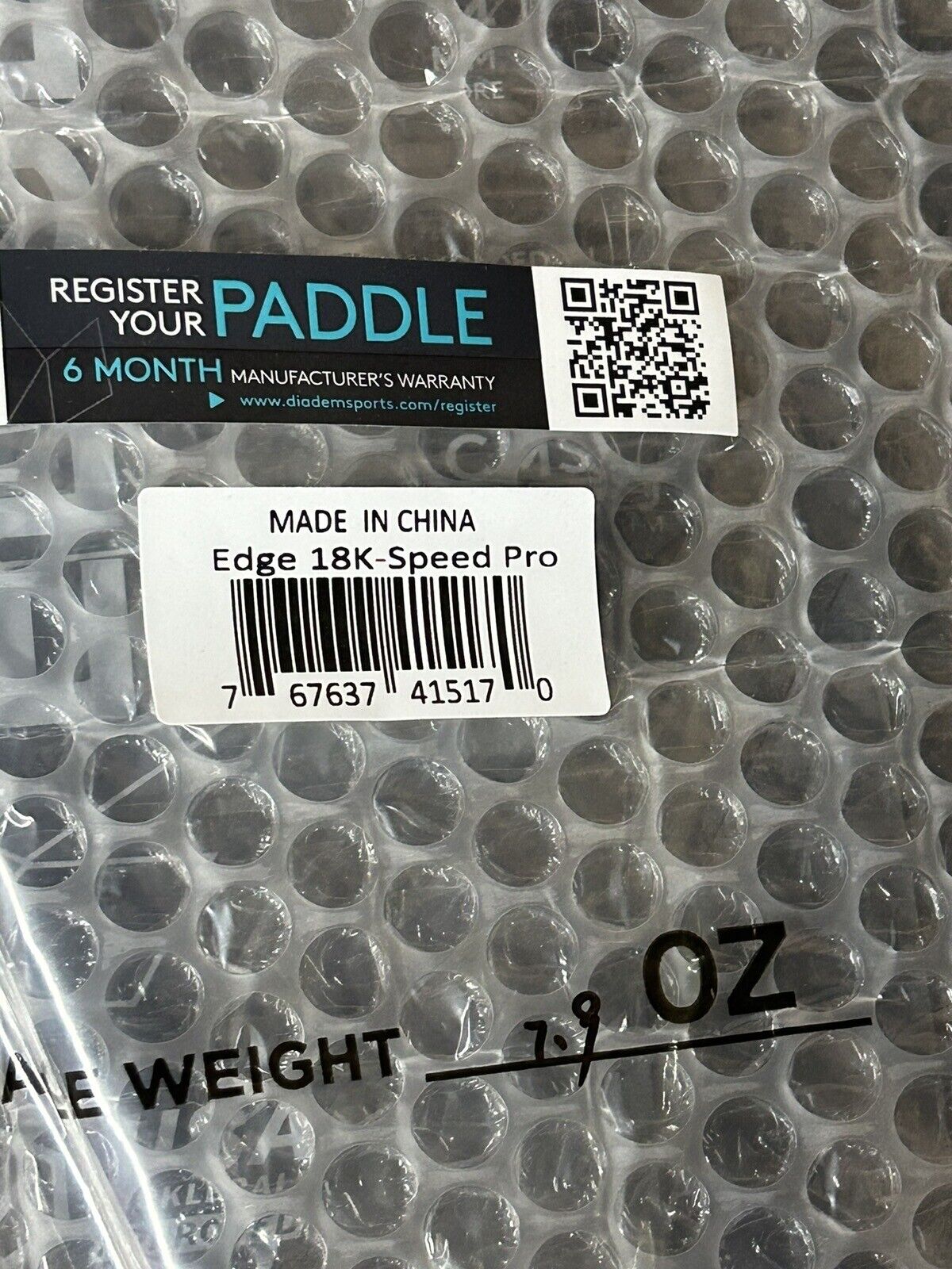 Diadem Edge 18K Speed Pro Pickleball Paddle