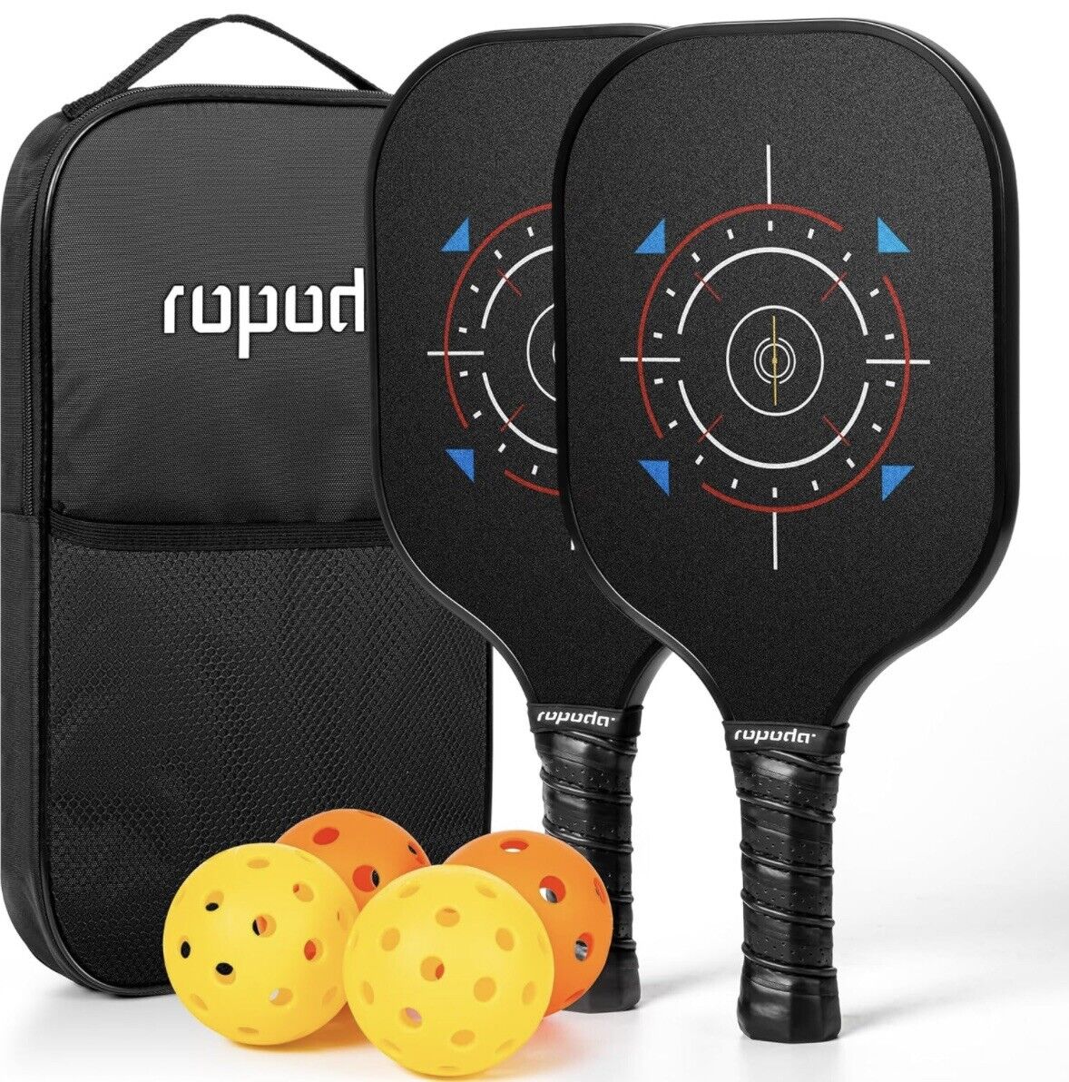 Fiberglass Pickleball Paddle Set with Balls