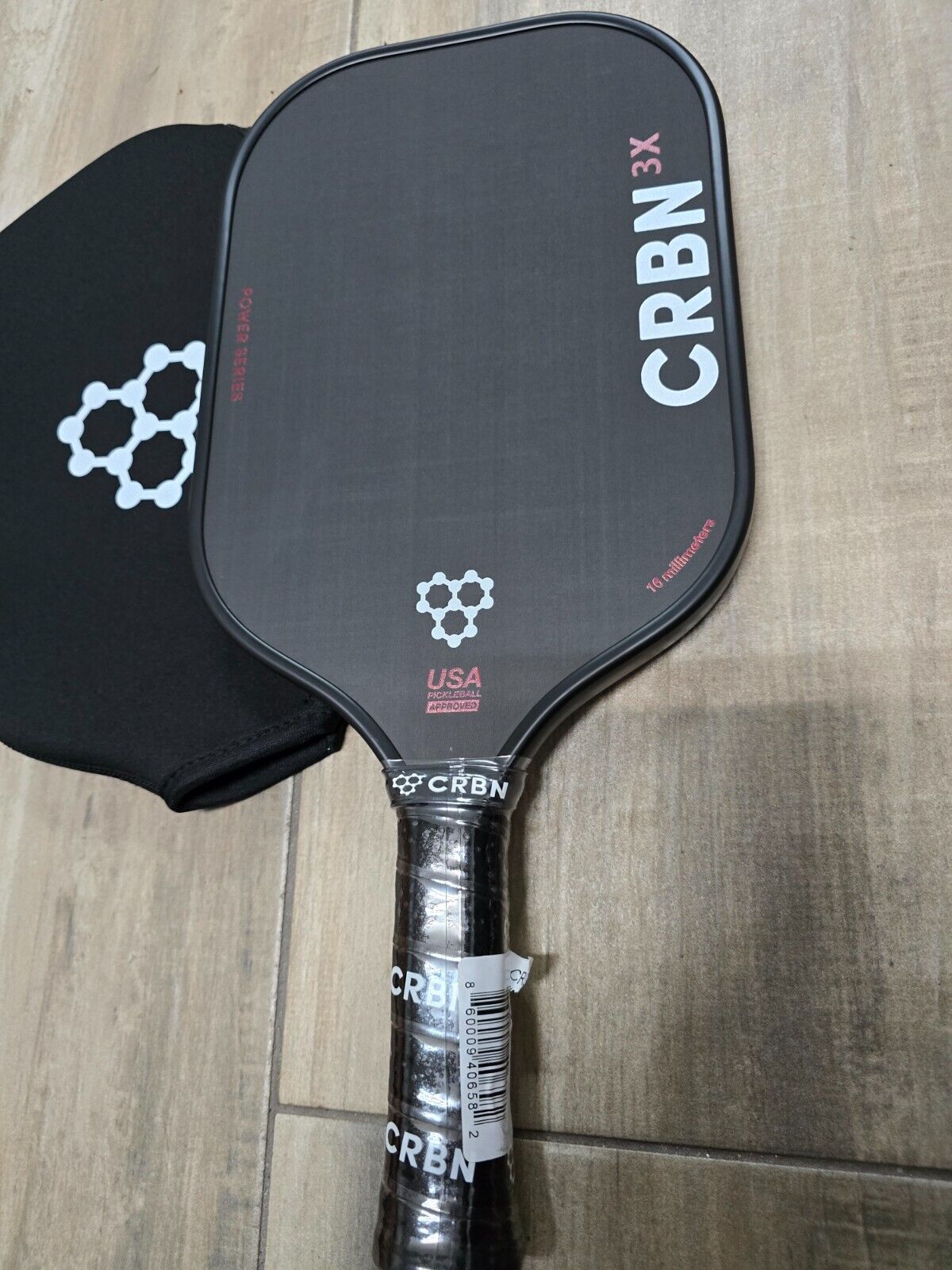CRBN 3X Pickleball Paddle with Headcover 16mm