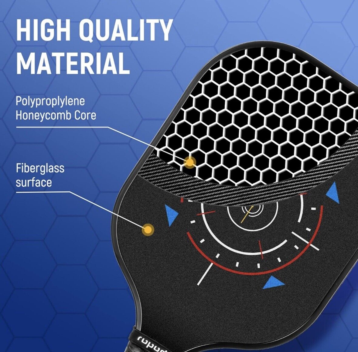 Fiberglass Pickleball Paddle Set with Balls