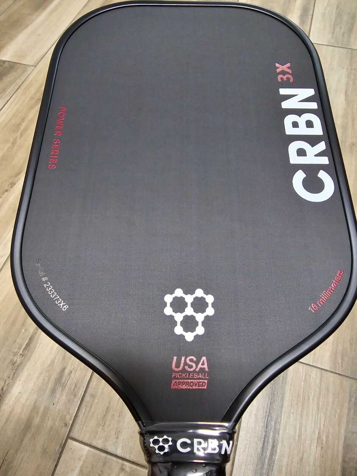 CRBN 3X Pickleball Paddle with Headcover 16mm