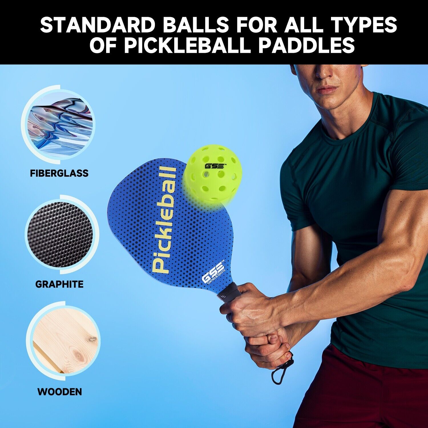 12-Pack Outdoor Pickleball Balls - USAPA Approved