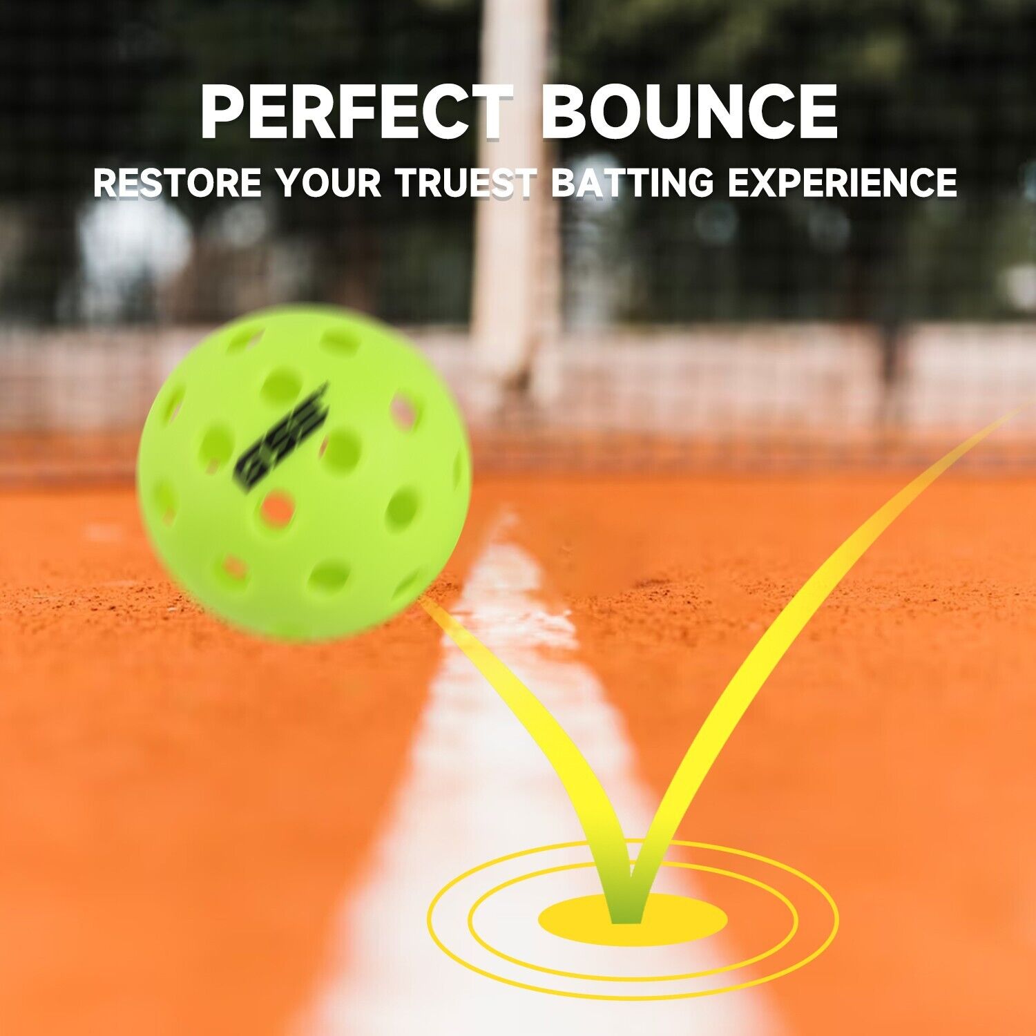 12-Pack Outdoor Pickleball Balls - USAPA Approved