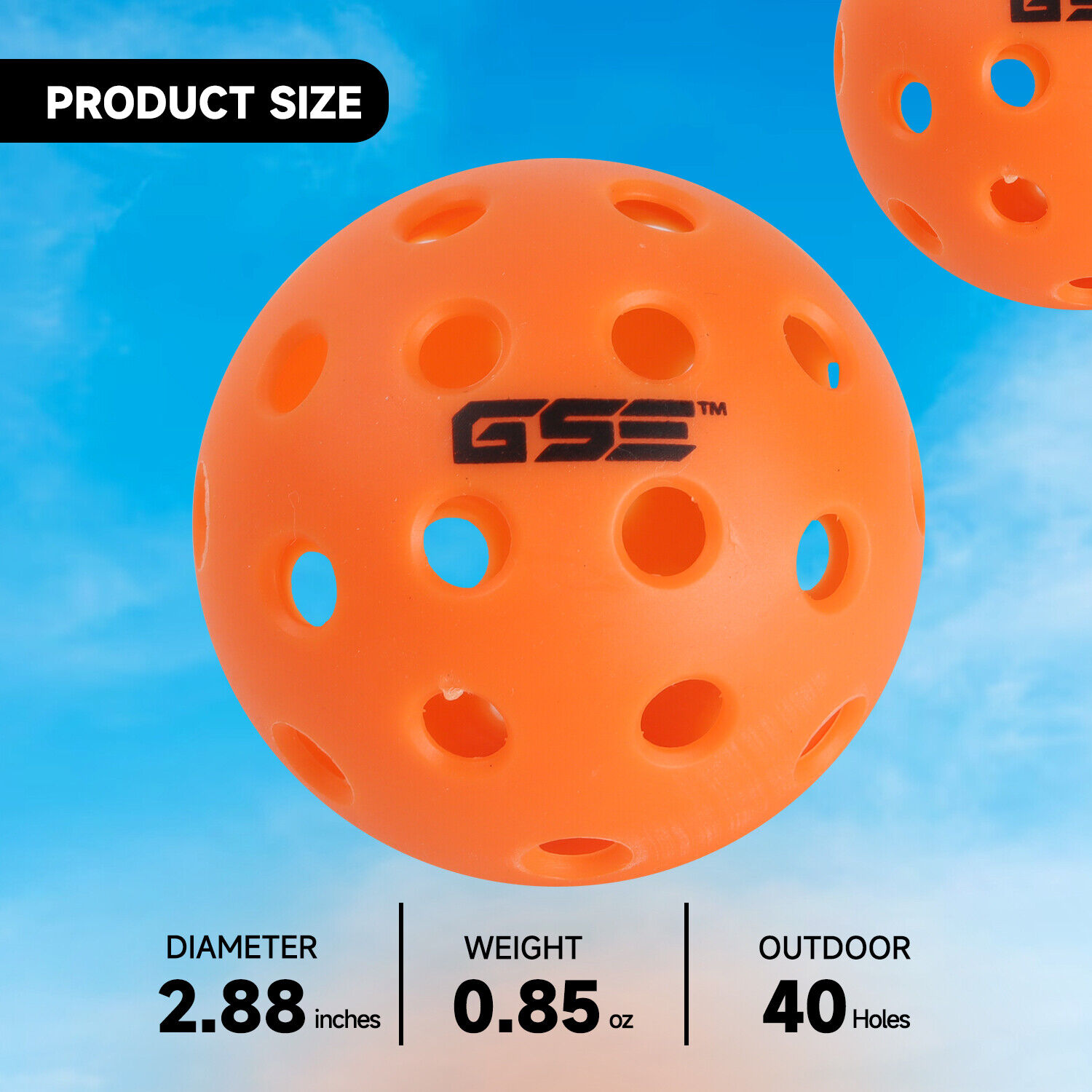 12-Pack Outdoor USAPA Standard Pickleball Balls