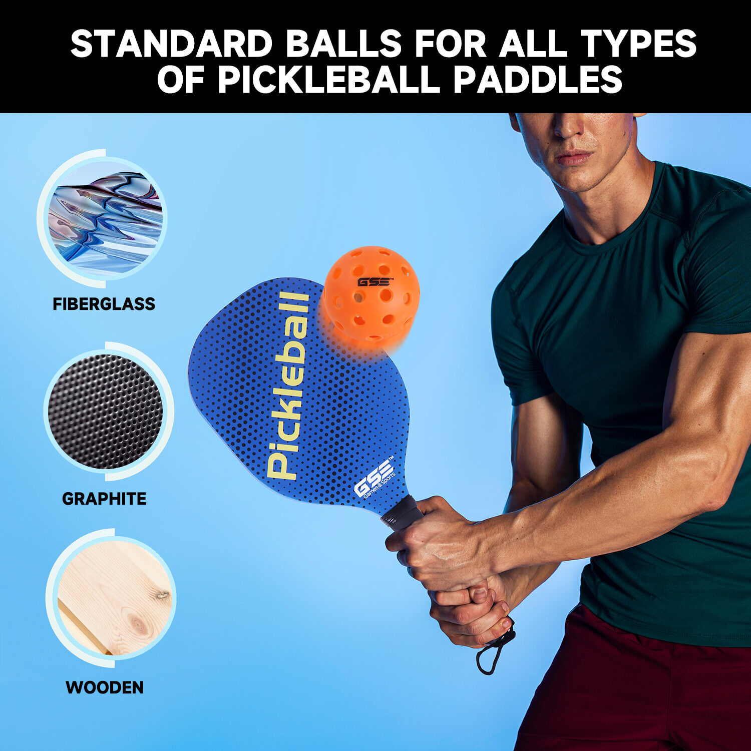 12-Pack Outdoor USAPA Standard Pickleball Balls