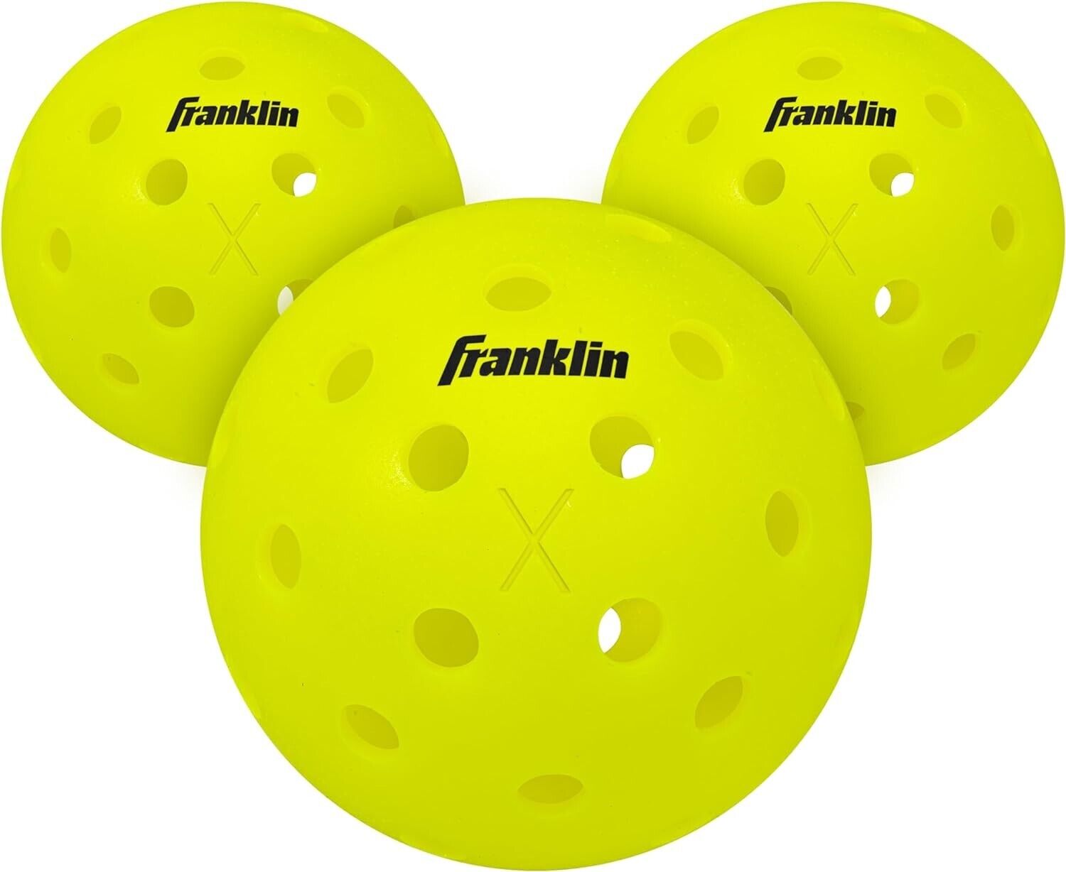 Franklin Sports X-40 Outdoor Pickleballs - 3 Pack