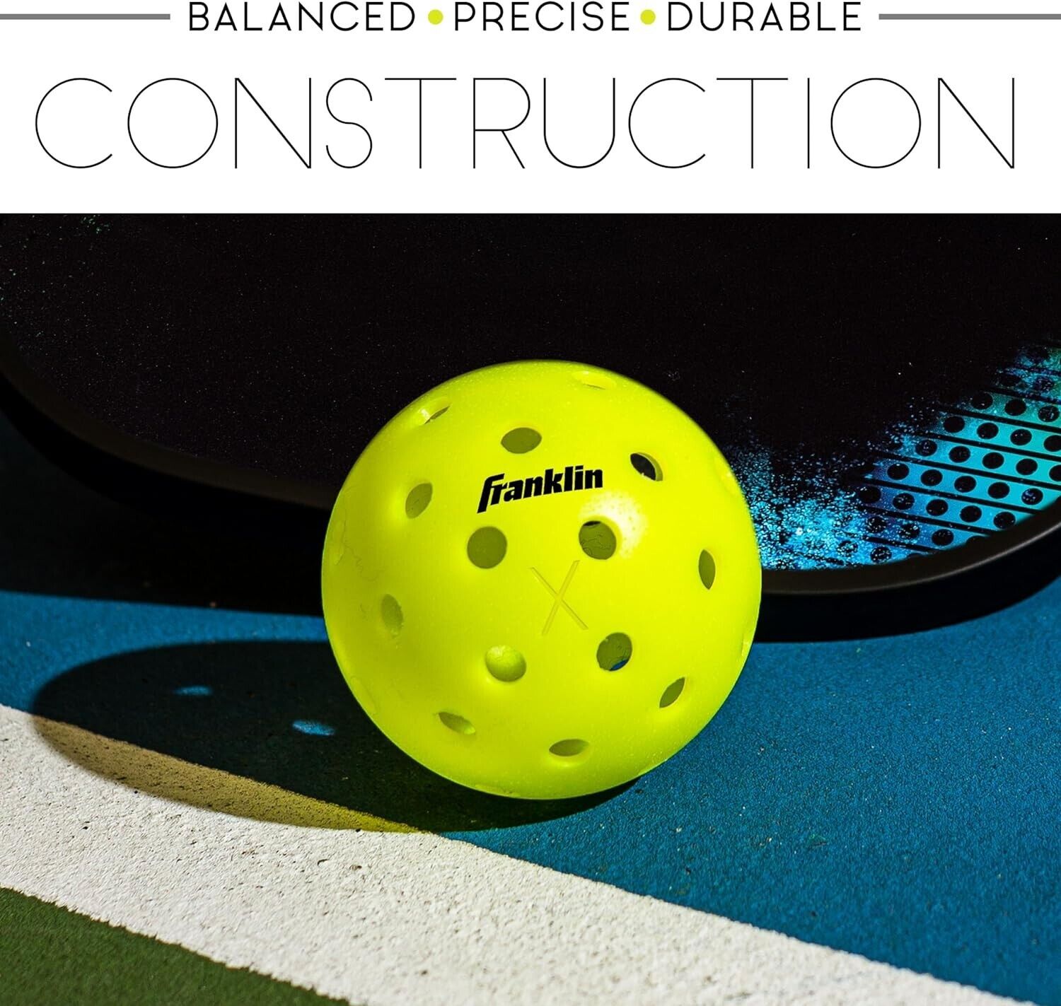 Franklin Sports X-40 Outdoor Pickleballs - 3 Pack
